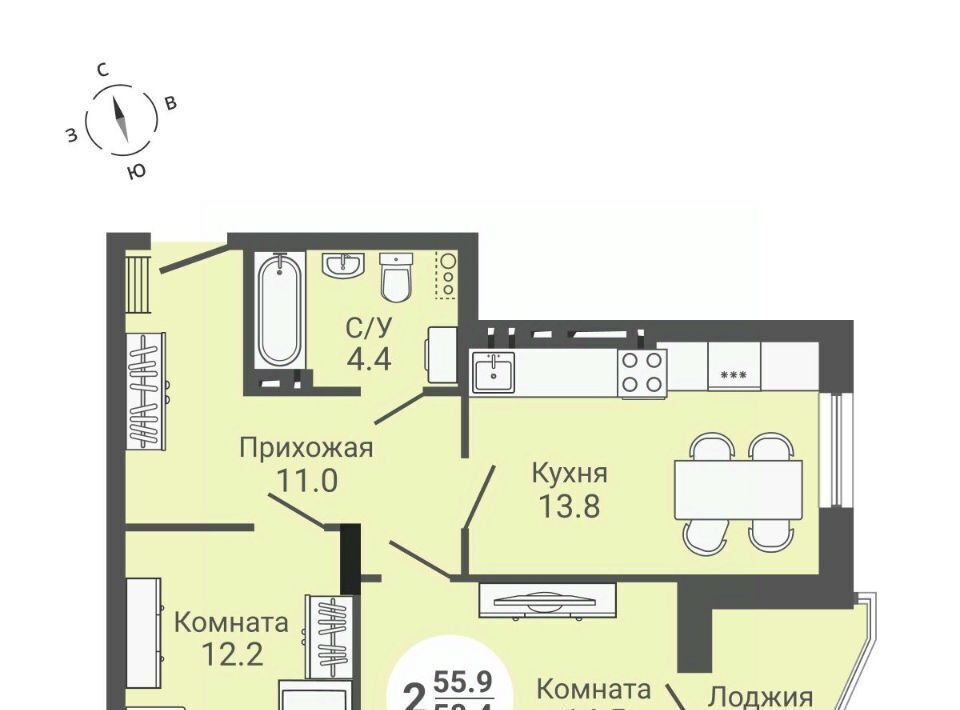 квартира г Новосибирск ул Петухова 168с Площадь Маркса фото 1