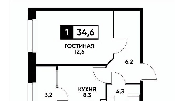 квартира г Ставрополь р-н Промышленный ул Андрея Голуба 12к/1 фото 1