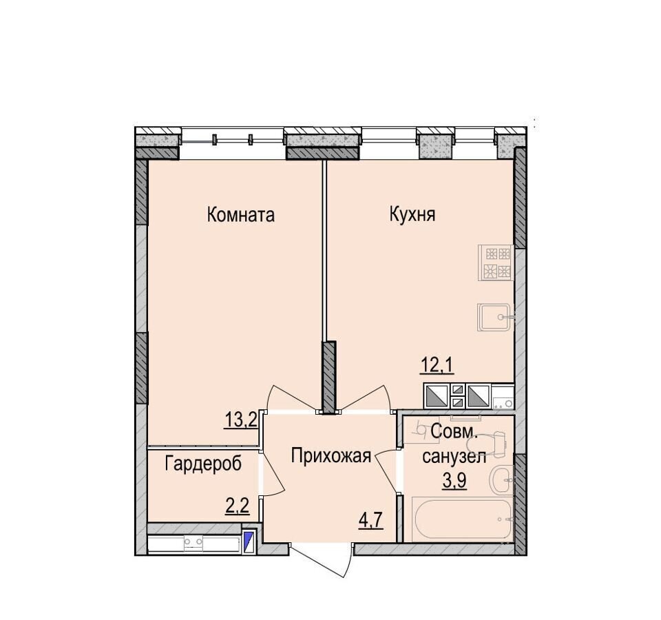 квартира г Ижевск р-н Индустриальный фото 1