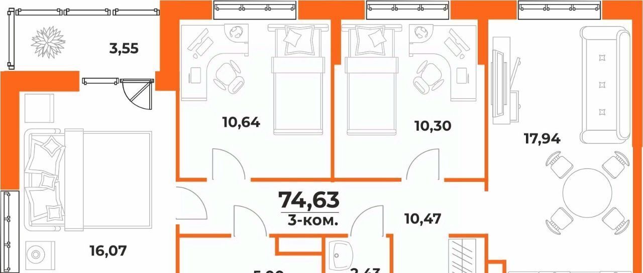 квартира г Хабаровск р-н Железнодорожный ул Воронежская фото 1