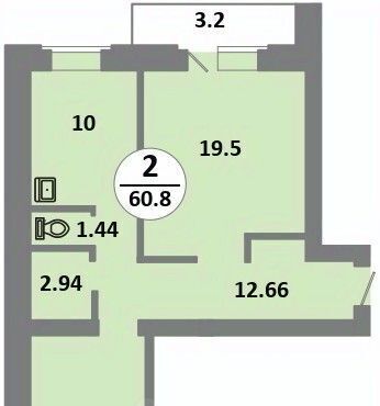 квартира г Красноярск р-н Советский Солнечный жилрайон, 5-й мкр, с 11 фото 1