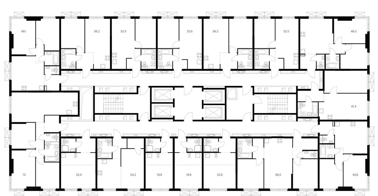 квартира г Москва метро Бутырская ЖК Руставели 14 к 2. 7 фото 2