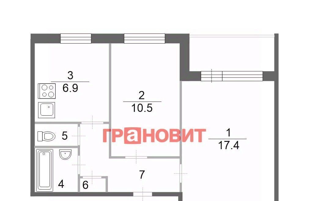 квартира г Новосибирск ул 9-й Гвардейской Дивизии 25 Площадь Маркса фото 2