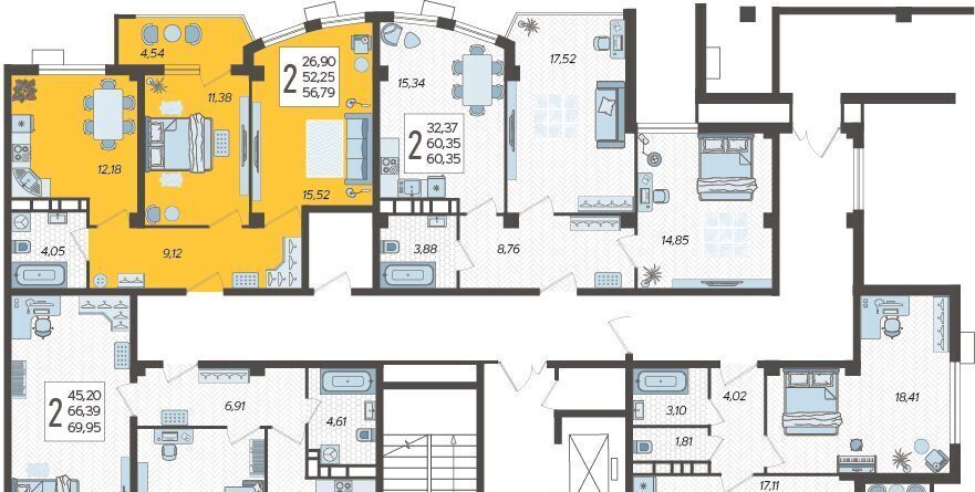 квартира г Краснодар р-н Карасунский ул Уральская 100/8 фото 3