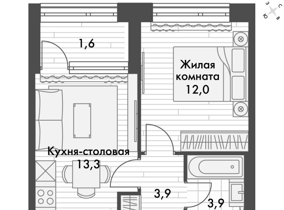 квартира г Владивосток р-н Ленинский ул Крылова 10 фото 1