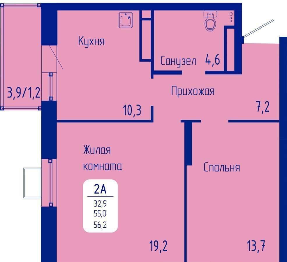 квартира г Красноярск р-н Октябрьский фото 1