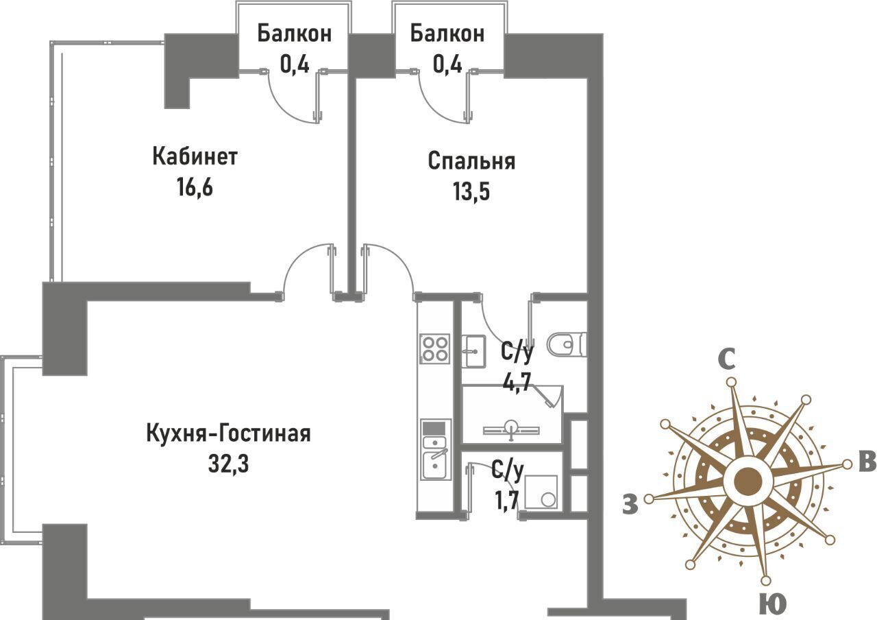 квартира г Москва метро Сокольники ул Матросская Тишина 12 фото 1