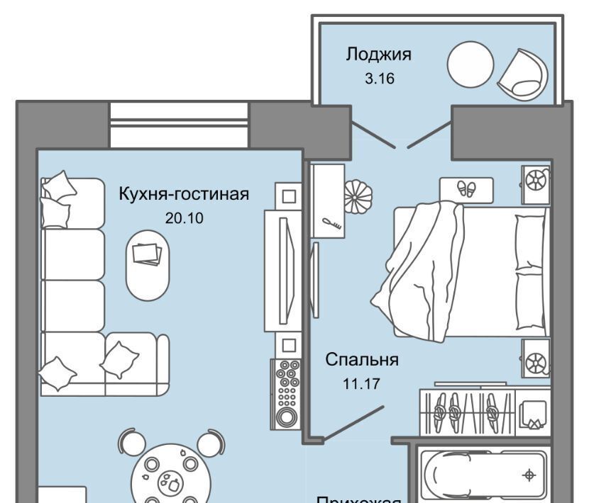 квартира г Ульяновск р-н Заволжский Новый Город ЖК Центрополис 5 Центральный кв-л фото 1