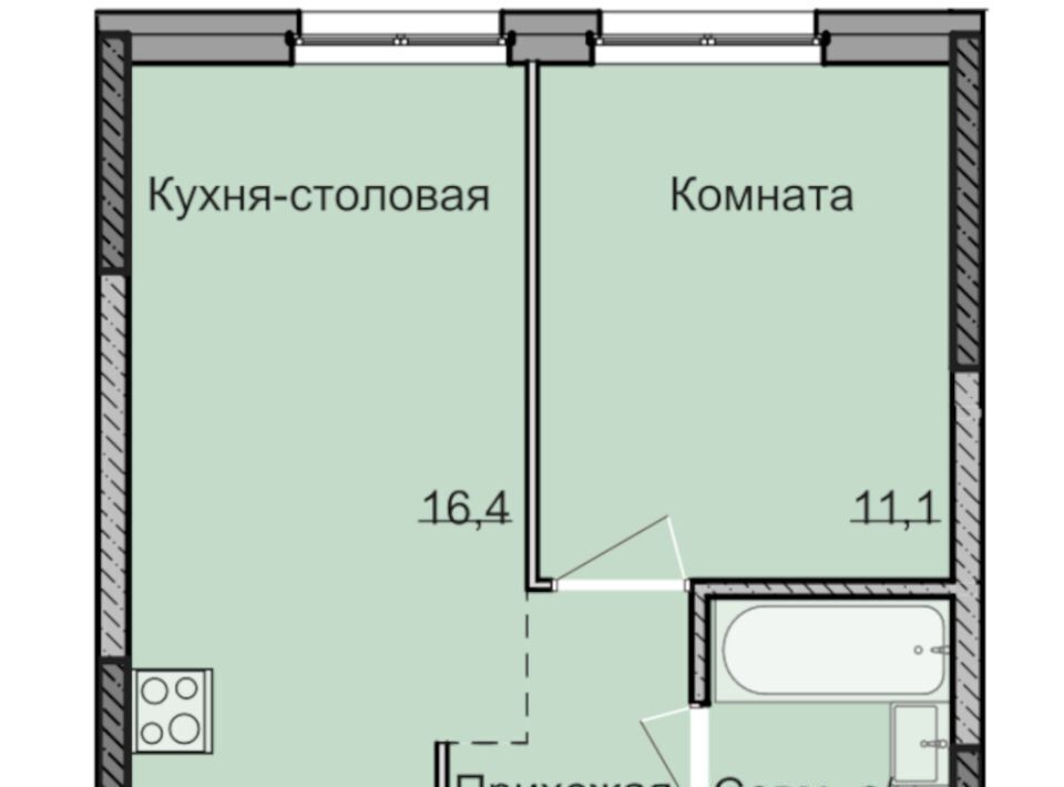 квартира г Ижевск р-н Ленинский Строитель ЖК «НЕО» жилрайон, 5-й мкр фото 1