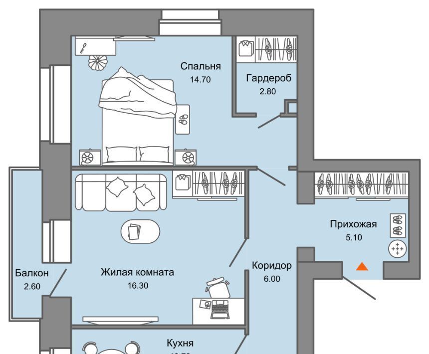 квартира г Пермь р-н Дзержинский Заимка ЖК Камаполис фото 1