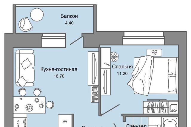 квартира р-н Дзержинский Заимка ЖК Камаполис фото