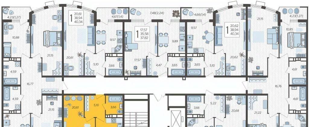 квартира г Краснодар р-н Карасунский ул Уральская 100/8 фото 1
