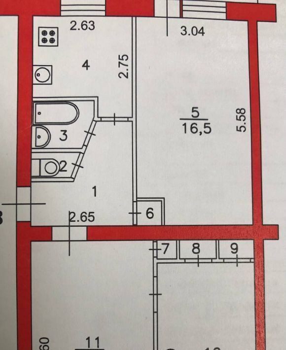 квартира г Волгоград р-н Советский ул им. Гвоздкова 10 фото 11