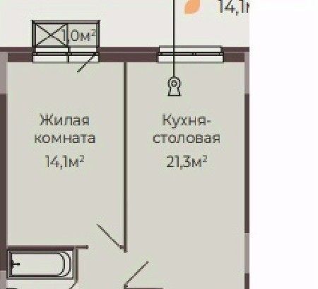 квартира г Нижний Новгород Парк культуры Соцгород ЖК «Трио» жилрайон, 1-й мкр фото 1