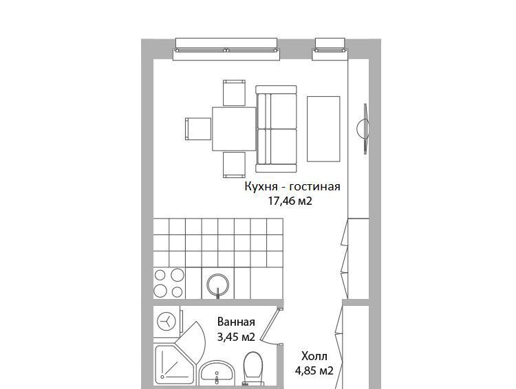 квартира г Зеленоград 14-й микрорайон метро Медведково Московская область, Мытищи фото 1