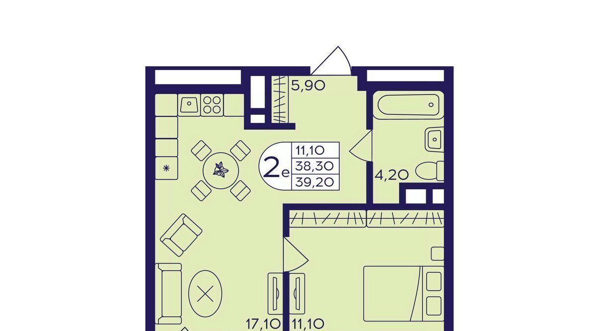 квартира г Балашиха мкр Железнодорожный Центр-2 к 408, Новокосино фото 1
