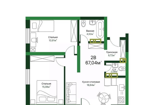 квартира р-н Автозаводский 11А кв-л фото