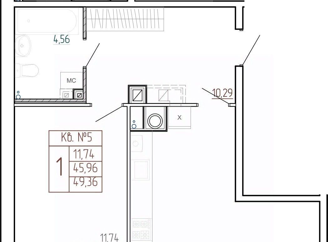 квартира г Кострома ул Александра Зиновьева 8 фото 1