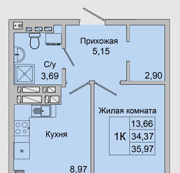квартира г Батайск ул Булгакова 11 фото 1