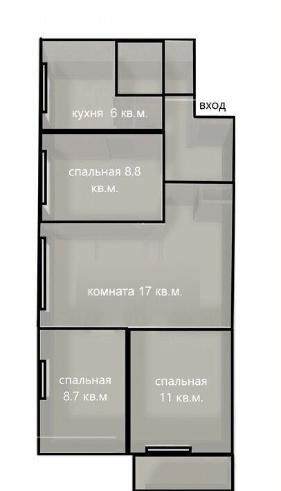 квартира р-н Гатчинский г Гатчина ул Хохлова 15 Гатчинское городское поселение фото 1