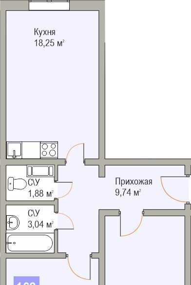 квартира г Нижний Новгород Парк культуры ЖК «Торпедо» 47 фото 1