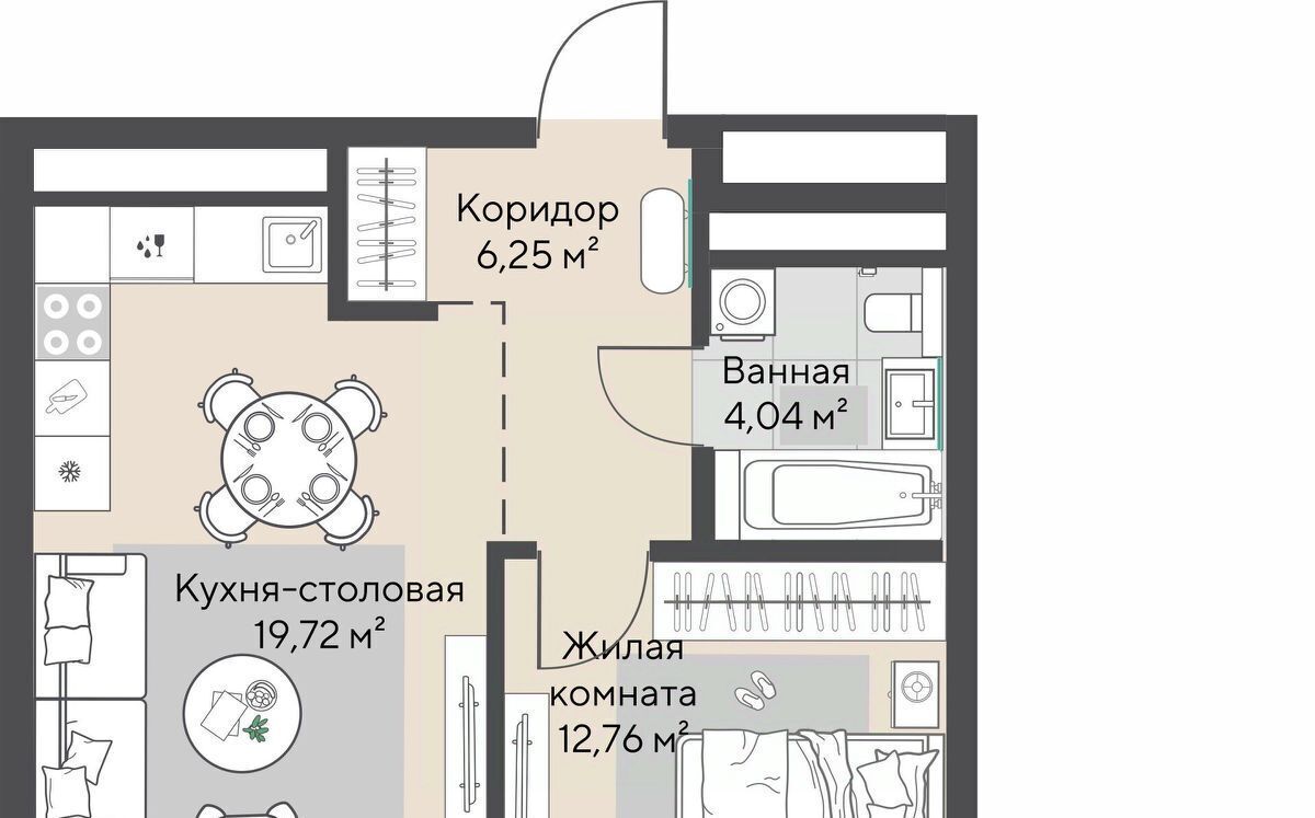 квартира г Екатеринбург Эльмаш ЖК Изумрудный Бор Проспект Космонавтов, жилрайон фото 3