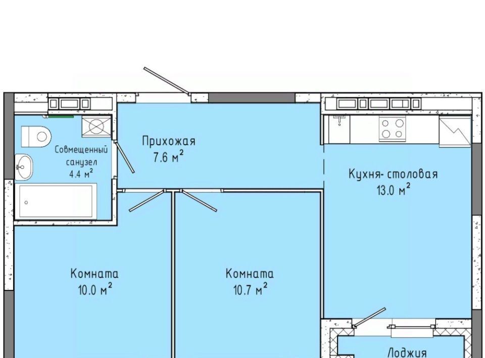 квартира г Ижевск р-н Индустриальный Карлутский ЖК «Скандинавия» 12 жилрайон, 3-й мкр фото 1