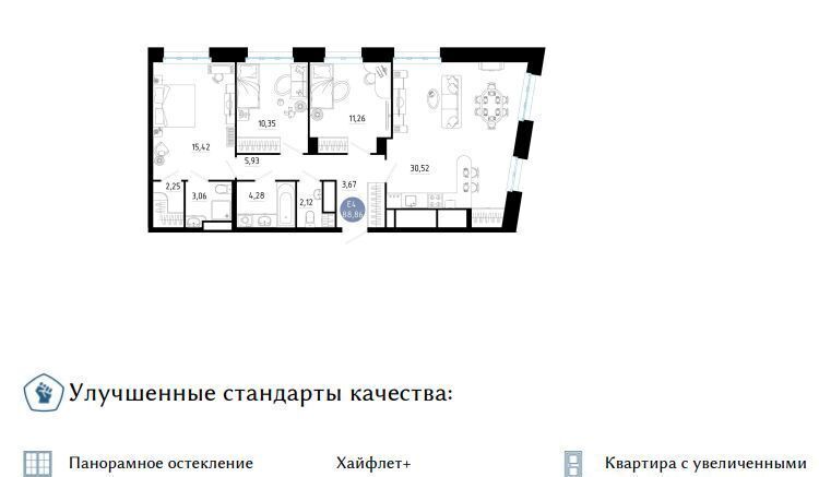 квартира г Рязань р-н Железнодорожный ул Ленинского Комсомола 149 фото 1
