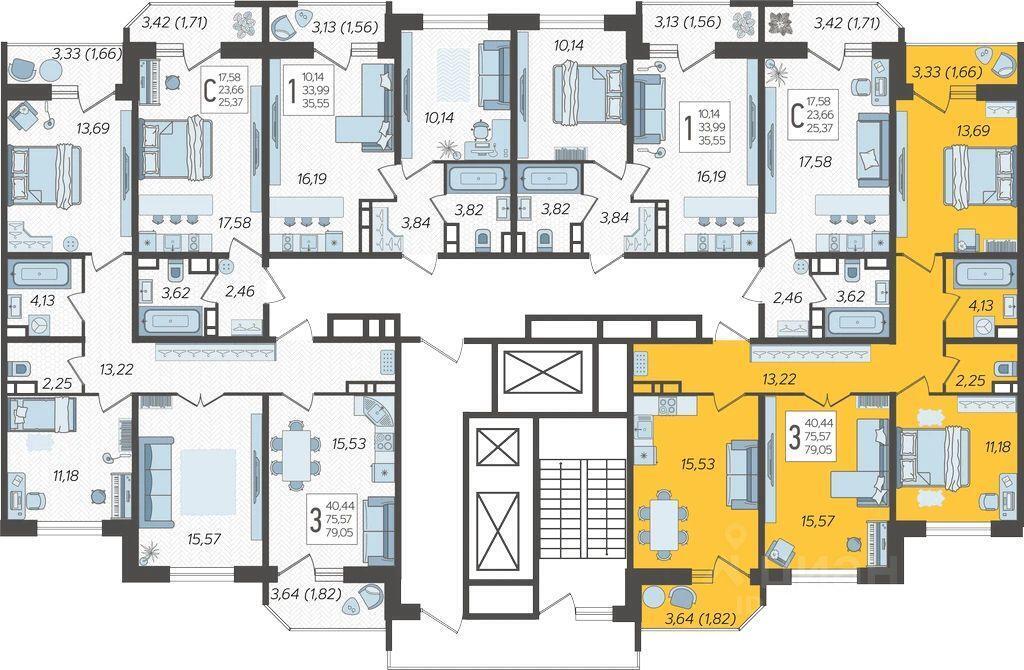 квартира г Краснодар ул Уральская 89/3в фото 1