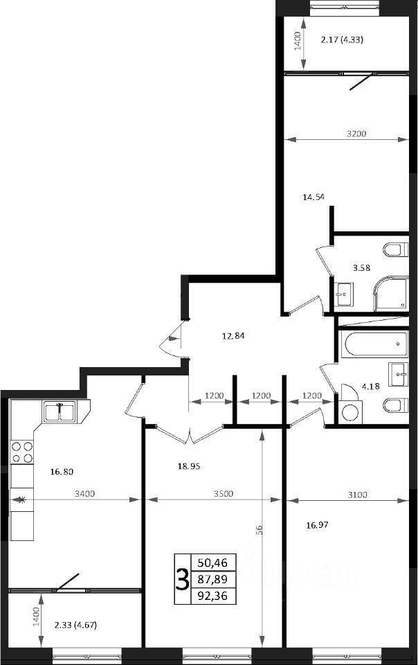 квартира г Краснодар ул Старокубанская 122/10 фото 1