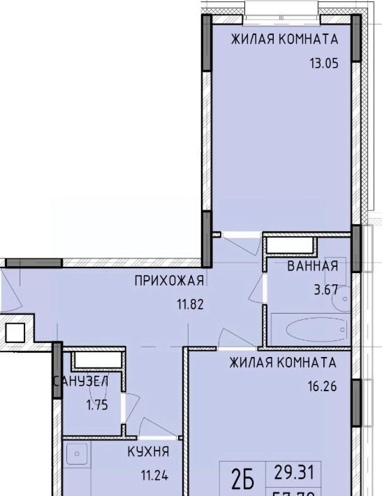 квартира г Тула р-н Центральный ул Рязанская 23 фото 1