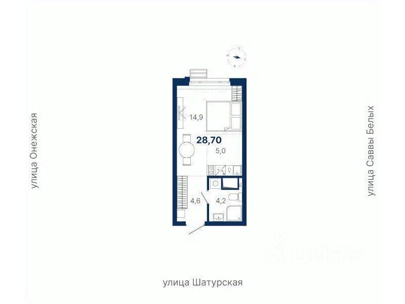 квартира г Екатеринбург ул Онежская фото 1