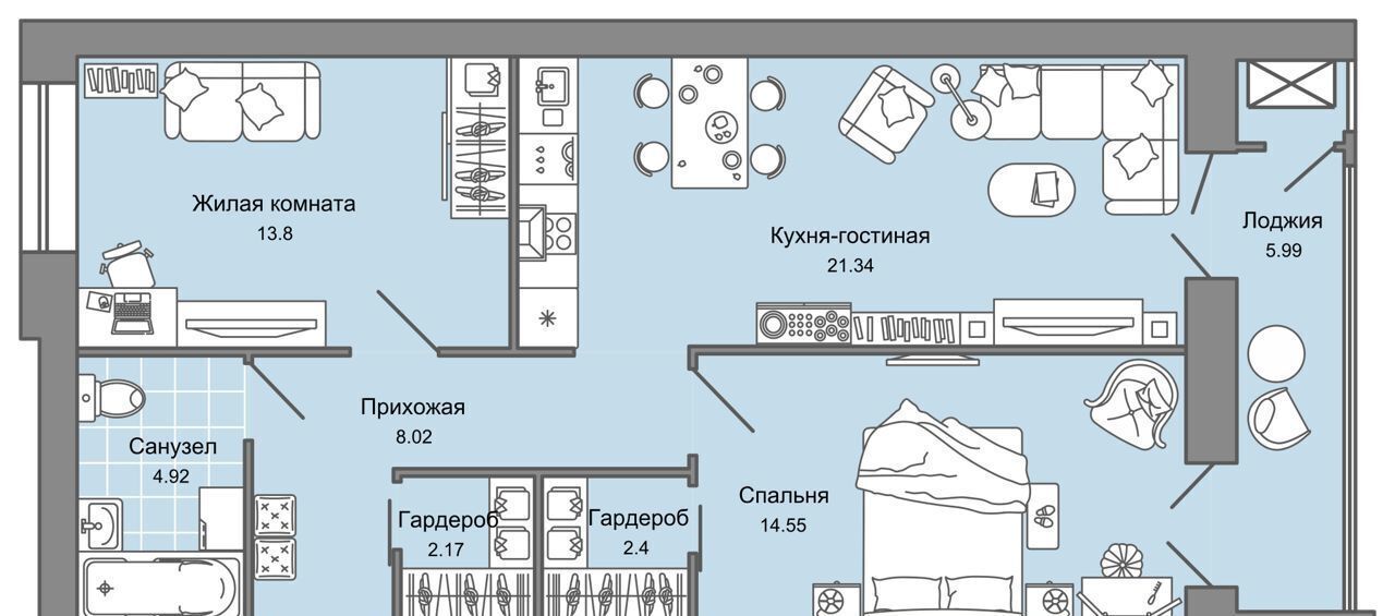 квартира г Киров р-н Ленинский ул Дмитрия Козулева 9 корп. 1 фото 1