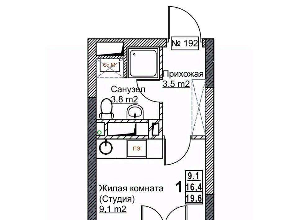 квартира г Нижний Новгород Стрелка Мещерское Озеро ЖК «Гранд Квартал Бетанкур» жилрайон, 1-й мкр фото 1