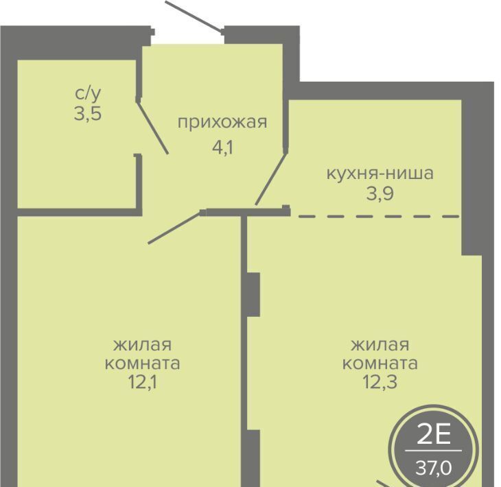 квартира г Пермь р-н Индустриальный ш Космонавтов 309ак/1 фото 1