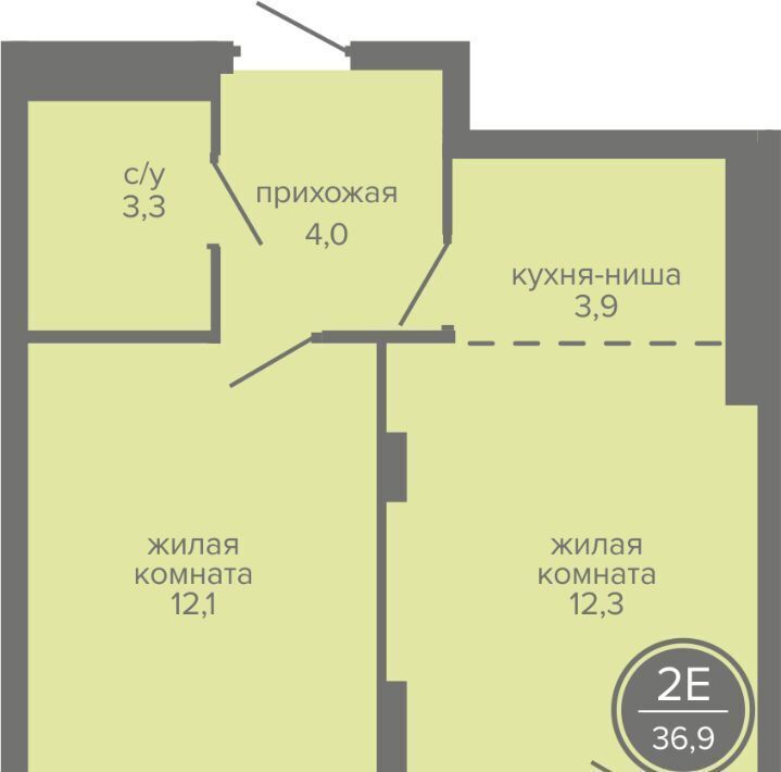 квартира г Пермь п Верхние Муллы р-н Индустриальный фото 1