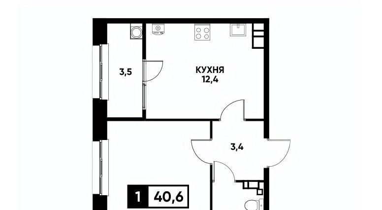 квартира г Ставрополь р-н Промышленный ул Андрея Голуба 14 фото 1