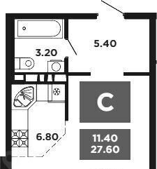 квартира г Краснодар р-н Прикубанский ул Конгрессная 19/1 фото 2