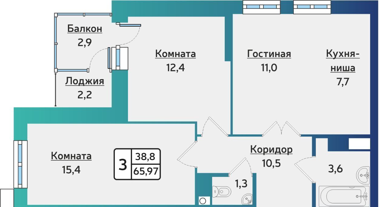 квартира г Ижевск р-н Индустриальный ул 40 лет Победы 117 фото 1