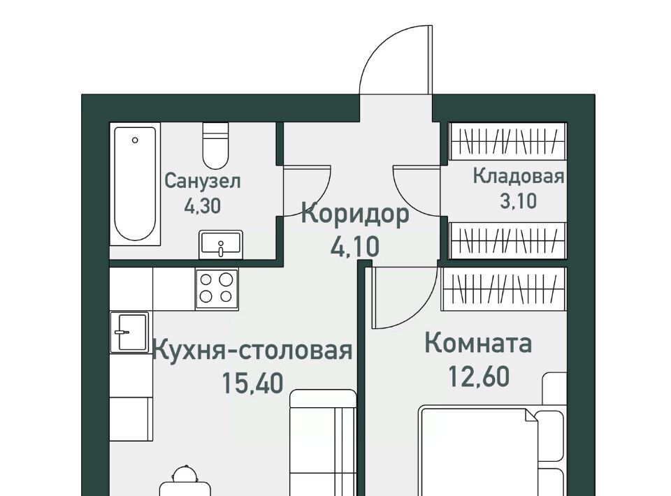 квартира п Западный р-н мкр Привилегия ул Спортивная 16 Кременкульское с/пос фото 1