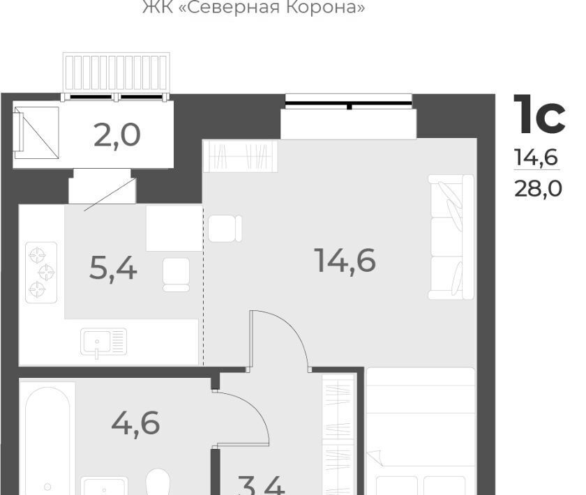 квартира г Новосибирск Заельцовская ул имени генерал-майора Рожкина А.Н. 14 фото 1