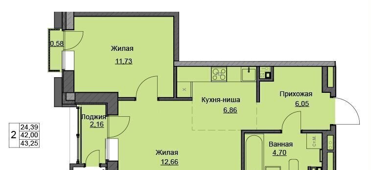квартира г Ижевск р-н Индустриальный квартал «Чехов Квартал» фото 7
