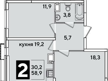 квартира г Краснодар р-н Прикубанский ул им. Ивана Беличенко 92к/2 фото 1