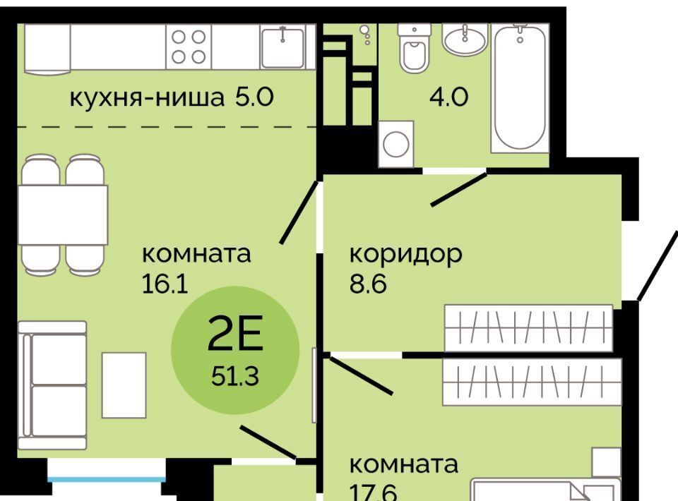 квартира г Пермь р-н Свердловский Краснова ЖК Красное яблоко фото 1