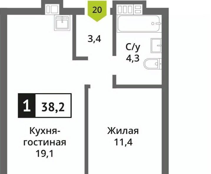 квартира г Красногорск мкр Опалиха Никольский Квартал Отрада жилой комплекс, Аникеевка фото 1
