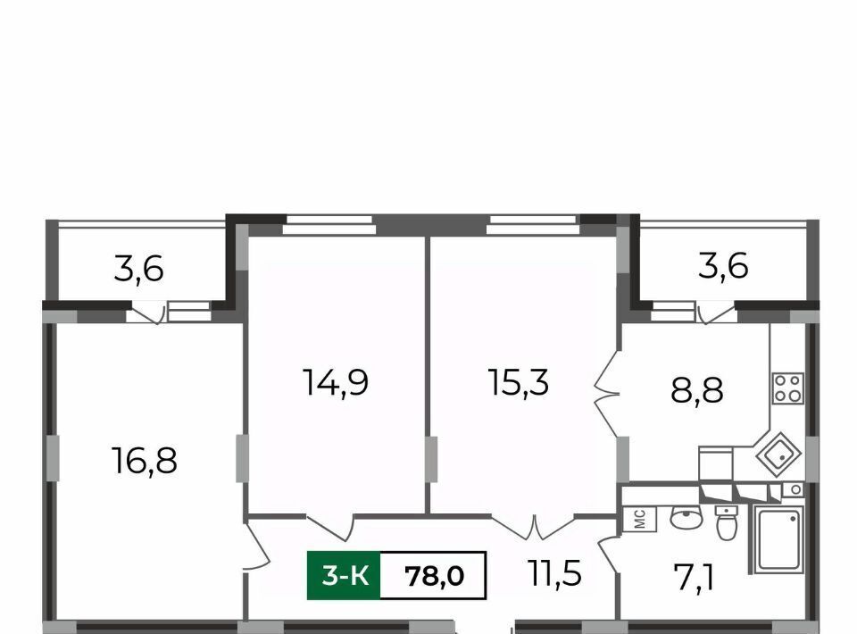 квартира г Владимир р-н Октябрьский б-р Сталинградский 7 фото 1