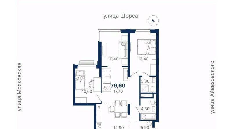 квартира г Екатеринбург Чкаловская ул Мартовская 249/2 фото 1