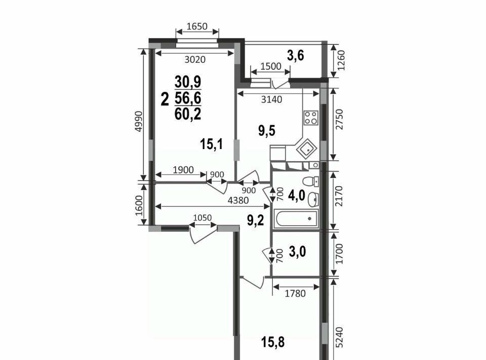 квартира г Владимир р-н Октябрьский б-р Сталинградский 7 фото 8