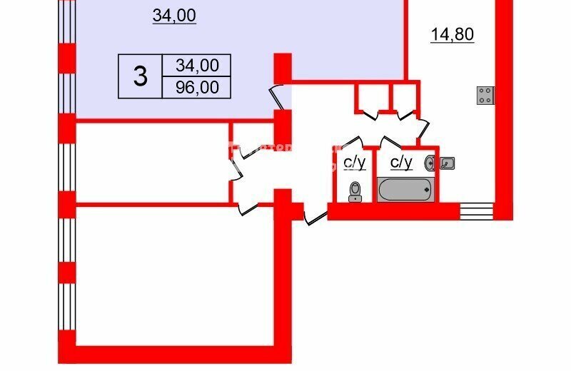 комната г Санкт-Петербург ул 7-я Красноармейская 23 Технологический Институт фото 12