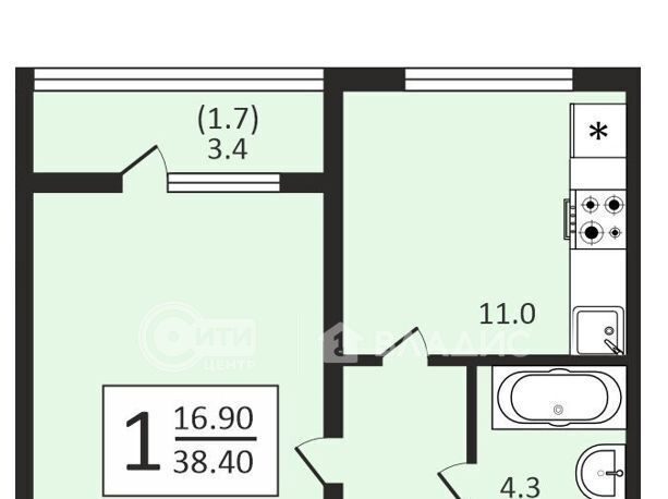 квартира г Воронеж р-н Центральный ул Шишкова 140б/25 фото 1